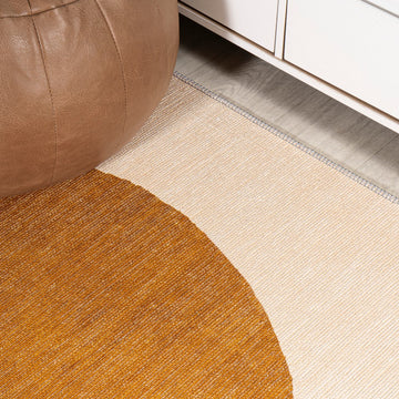 Cirkel Minimalist Geometric Dot Machine-washable Area Rug